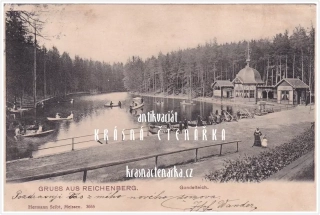 LIBEREC, Labutí jezírko a restaurace Rybářská bašta