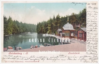 LIBEREC, Labutí jezírko a restaurace Rybářská bašta