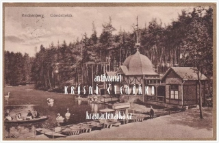 LIBEREC, Labutí jezírko a restaurace Rybářská bašta