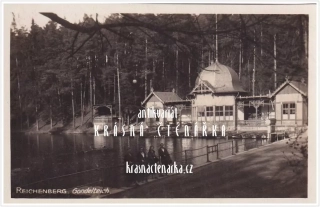 LIBEREC, Labutí jezírko a restaurace Rybářská bašta