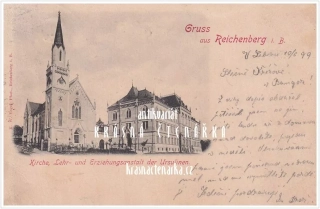 LIBEREC, Klášter voršilek s kostelem Božského srdce Páně