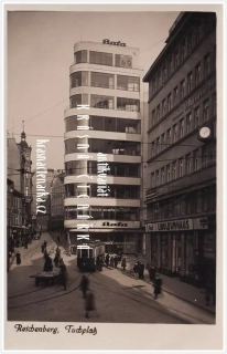 LIBEREC, Soukenné náměstí a Dům obuvi  BAŤA