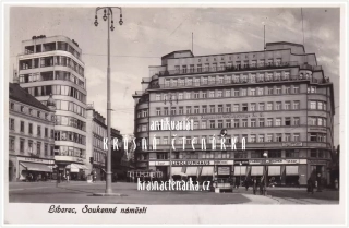 LIBEREC, Soukenné náměstí a palác Dunaj