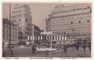 LIBEREC, Soukenné náměstí a palác Dunaj