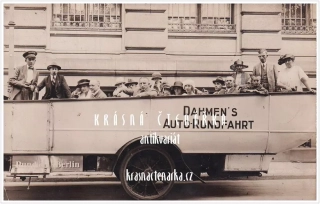VYHLÍDKOVÝ AUTOBUS, Dahmen's Auto-Rundfahrt, Berlin