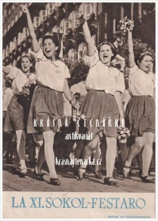 XI. SOKOLSKÝ SLET v roce 1938, leták psaný v esperantu