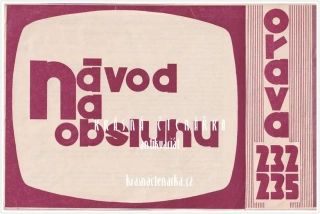 Návod na použití: Televízny prijímač ORAVA 232, 235