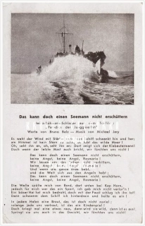 LOĎ ... a píseň Das kann doch einen Seeman nicht erschüttern