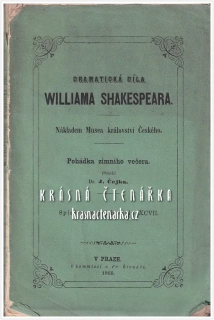 POHÁDKA ZIMNÍHO VEČERA (Shakespeare William), vydáno 1869