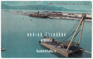 PŘÍSTAVIŠTĚ ve městě Port Tewfik, nyní Suez Port