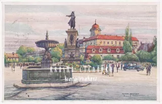 Zámek PODĚBRADY a náměstí (il. Schmidt Oskar)