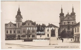 STARÁ BOLESLAV, Svatováclavský jubilejní pomník na náměstí