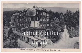 KARPACZ GÓRNY (něm. Brückenberg), hotel Sanssoucie