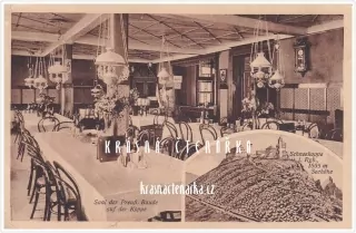 Hora SNĚŽKA, interiér restaurace v Preuss. Baude