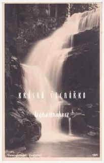 VODOPÁD Kamieńczyka (něm. Zackelfall) u města Sklářská Poruba