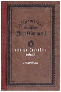 ALLGEMEINER DEUTSCHER BIER-KOMMENT (Pivovarství)