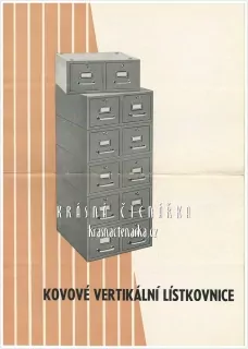 KOVOVÉ VERTIKÁLNÍ LÍSTKOVNICE, Kancelářské stroje, n. p. 