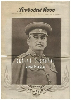 SVOBODNÉ SLOVO, obrazová příloha k 70. narozeninám generalissima J. V. Stalina, speciální číslo z 21. 12. 1949
