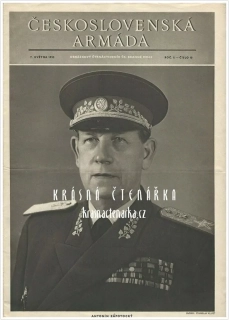 ČESKOSLOVENSKÁ ARMÁDA, číslo 10/1953, Antonín Zápotocký na obálce