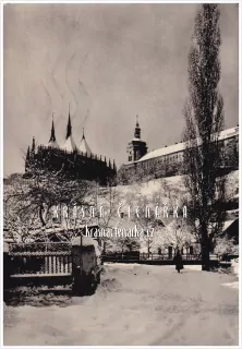 KUTNÁ HORA, Chrám sv. Barbory v zimě