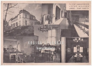 LIBEREC, Vila Heinricha Liebiega / Plicní sanatorium Jiřího Wolkera