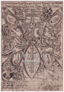 Náboženská ilustrace asi roku 1750