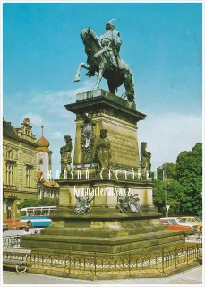 PODĚBRADY, Jezdecká socha krále Jiřího