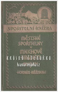 SPOŘITELNÍ KNÍŽKA, Městská spořitelna, Mnichovo Hradiště