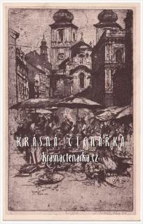 KRÁSNÁ PRAHA, Zelený trh (il. Vondrouš Jan Charles)