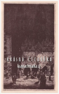 KRÁSNÁ PRAHA, Týn v noci (il. Vondrouš Jan Charles)