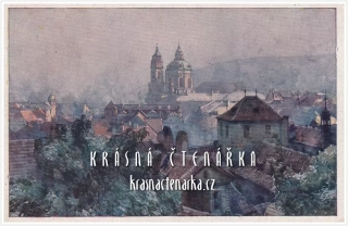 PRAHA, Vyhlídka z Hradčan (il. Šetelík Jaroslav)