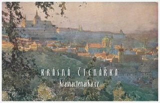 PRAHA, Pohled z Petřína (il. Šetelík Jaroslav)