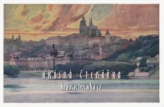 PRAHA, Pražský hrad a Strakova akademie (il. Šetelík Jaroslav)
