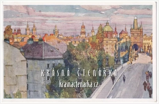 PRAHA, Na Karlově mostě (il. Šetelík Jaroslav)