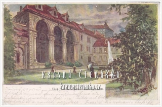 PRAHA, Sala terrena v paláci Waldštýnském (il. Engelmüller Ferdinand)