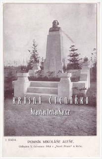 PRAHA, Pomník Mikoláše Alše od Josefa Rady