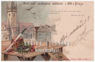 PRAHA, Ortel nad svobodu svědomí r. 1621