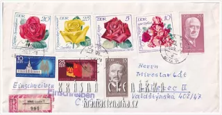 OBÁLKA či DOPISNICE z Německé demokratické republiky