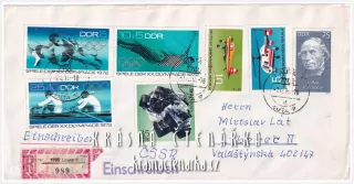 OBÁLKA či DOPISNICE z Německé demokratické republiky