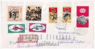 OBÁLKA či DOPISNICE z Německé demokratické republiky