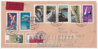 OBÁLKA či DOPISNICE z Německé demokratické republiky