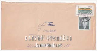 OBÁLKA či DOPISNICE z Německé demokratické republiky