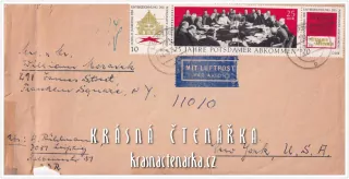 OBÁLKA či DOPISNICE z Německé demokratické republiky