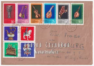 OBÁLKA či DOPISNICE z Německé demokratické republiky