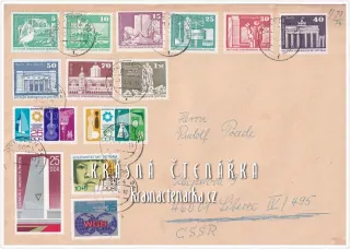 OBÁLKA či DOPISNICE z Německé demokratické republiky