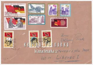 OBÁLKA či DOPISNICE z Německé demokratické republiky