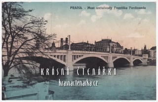 PRAHA, Mánesův most, kdysi Most arcivévody Františka Ferdinanda