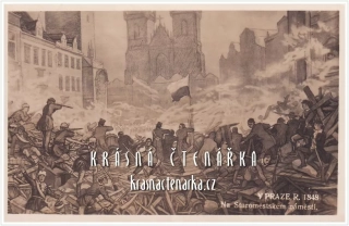 PRAHA, Na Staroměstském náměstí roku 1848