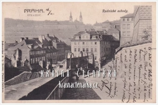 PRAHA, Pohled na Radnické schody
