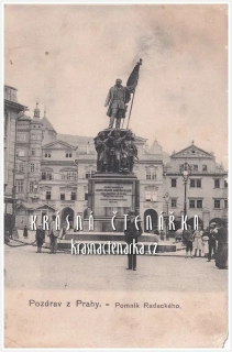 PRAHA, Pomník maršála Radeckého na Malostranském náměstí 